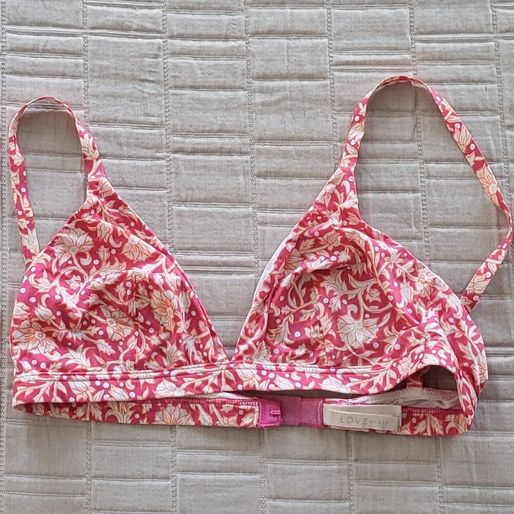 Love by GAP flower print bralette size small
